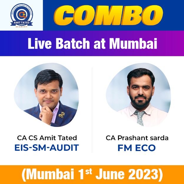 Picture of Combo -  EIS SM + AUDIT + FM ECO  Live Streaming Batch (Mumbai 1st June 2023)