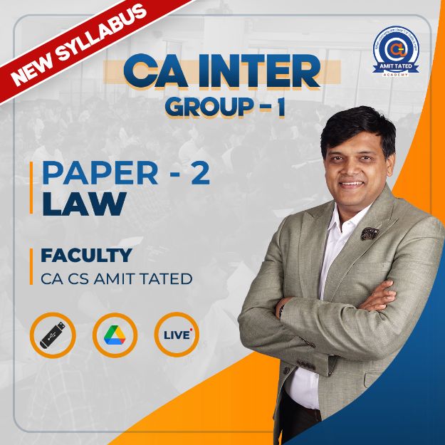CA Inter - Paper-2 LAW By CA CS Amit Tated (16th Aug 2023)