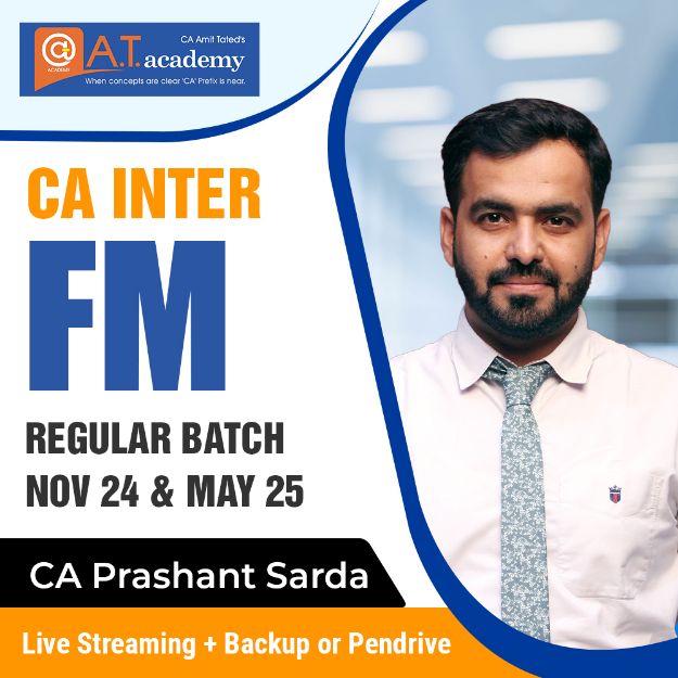 Picture of CA Inter I Financial Management I Regular Batch I By CA Prashant Sarda I Nov 24 & May 25
