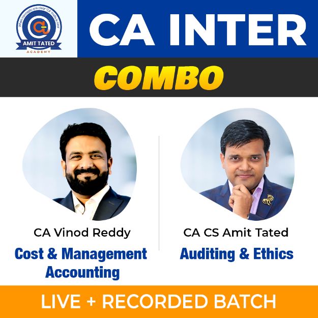 Picture of Combo CA Inter Auditing and Ethics Cost and Management Accounting  Regular Batch  By CA  CS Amit Tated and CA Vinod Reddy