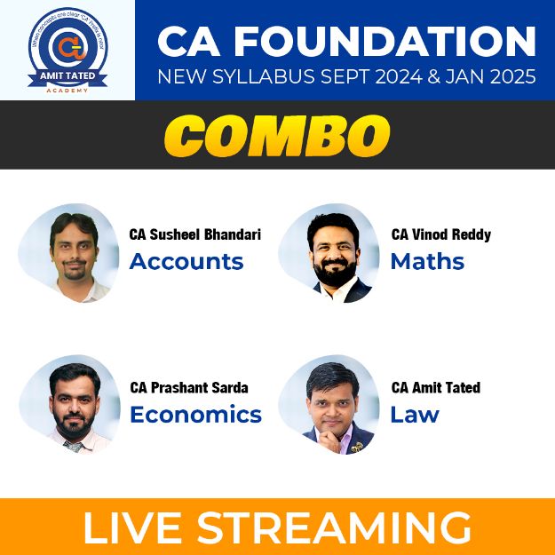 Picture of CA FOUNDATION NEW SYLLABUS (COMBO) FOR - SEPT 2024 & JAN 2025