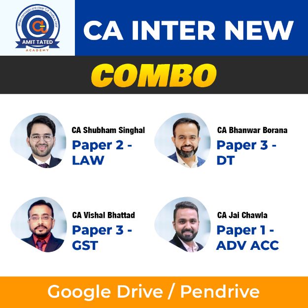 Picture of New CA Inter Combo | Adv Acc, Law,DT, GST | Regular Batch | CA Jai Chawla, CA Shubham Singhal, CA Bhanwar Borana, CA Vishal Bhattad | May/Sep 2025