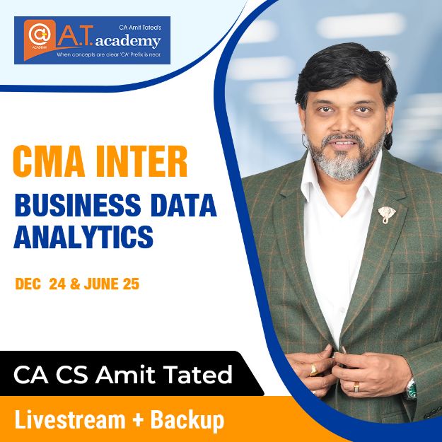 Picture of CMA Inter Business Data Analytics by CA Amit Tated Sir