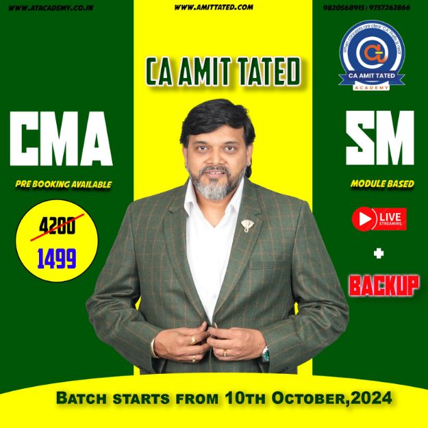 Picture of CMA Strategic Management By CA CS Amit Tated Sir 