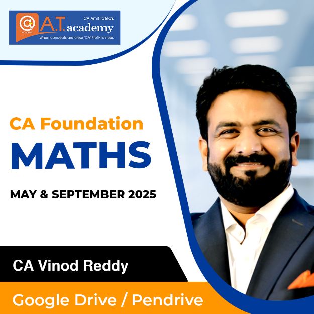 Picture of CA FOUNDATION MATHS FOR MAY & SEPTEMBER 2025 EXAMS