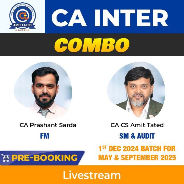 Picture of CA INTER FOR FM , SM & AUDIT COMBO - MAY & SEPTEMBER 2025 