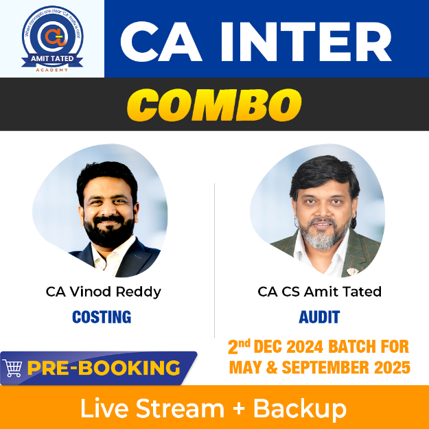 Picture of CA INTERMEDIATE COSTING & AUDIT FOR MAY & SEPTEMBER 2025