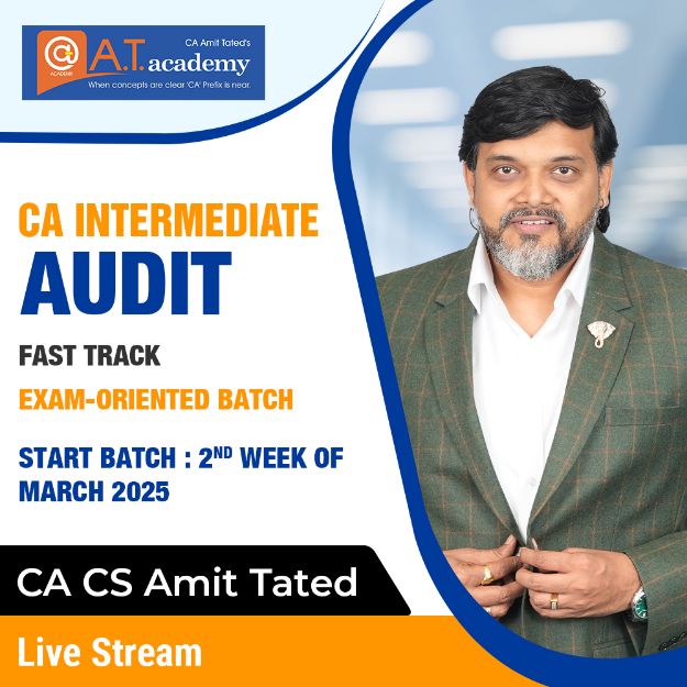 Picture of CA Inter AUDIT Exam-Oriented Batch by CA Amit Tated 