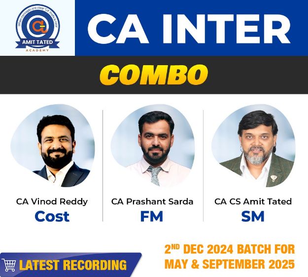 Picture of CA Inter Combo Cost, FM & SM BY Vinod Reddy,Prashant Sarda and Amit Tated - May/Sep 2025