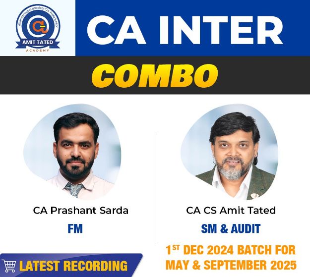 Picture of CA INTER FOR FM , SM & AUDIT COMBO - MAY & SEPTEMBER 2025 