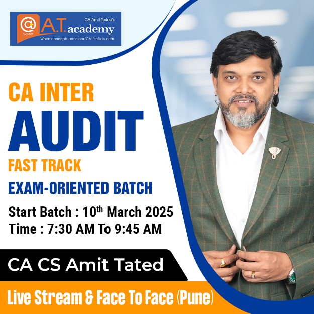 Picture of CA Inter AUDIT Exam-Oriented Batch by CA Amit Tated 