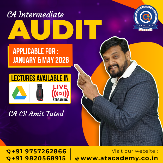 Picture of CA INTER AUDIT FOR JANUARY & MAY 2026 BY CA AMIT TATED