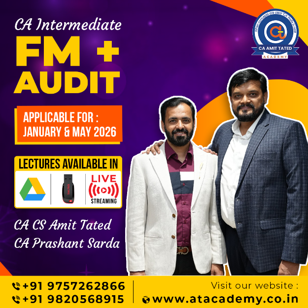 Picture of CA INTER FM + AUDIT FOR JANUARY & MAY 2026