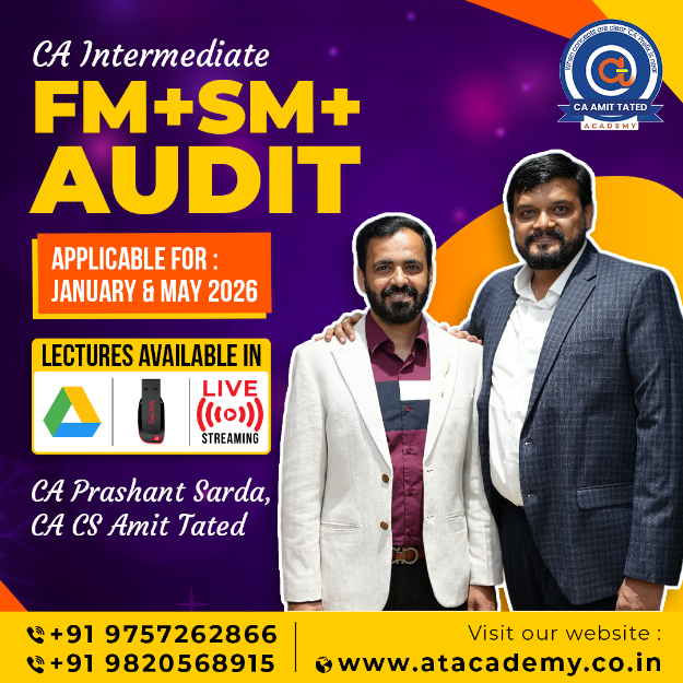 Picture of CA INTER FM + SM + AUDIT FOR JANUARY & MAY 2026