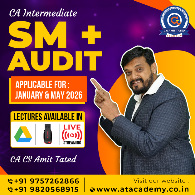 Picture of CA INTER SM + AUDIT FOR JANUARY & MAY 2026