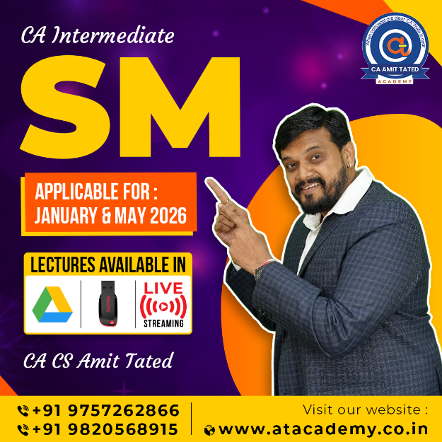 Picture of CA INTER SM FOR JANUARY & MAY 2026 BY CA AMIT TATED