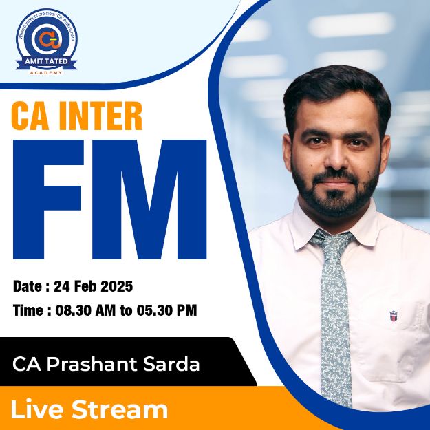 Picture of CA INTER  FM  FULL ENGLISH BATCH BY CA PRASHANT SARDA