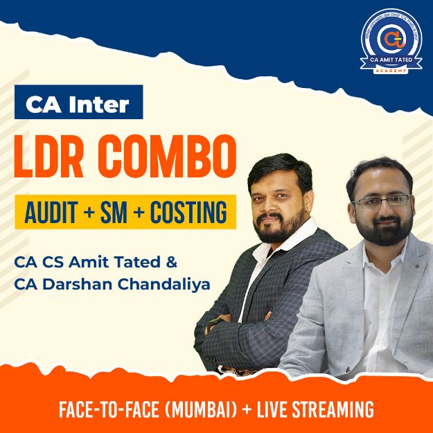 Picture of CA Inter LDR Combo (Audit + SM + Costing) By CA CS Amit Tated & CA Darshan Chandaliya