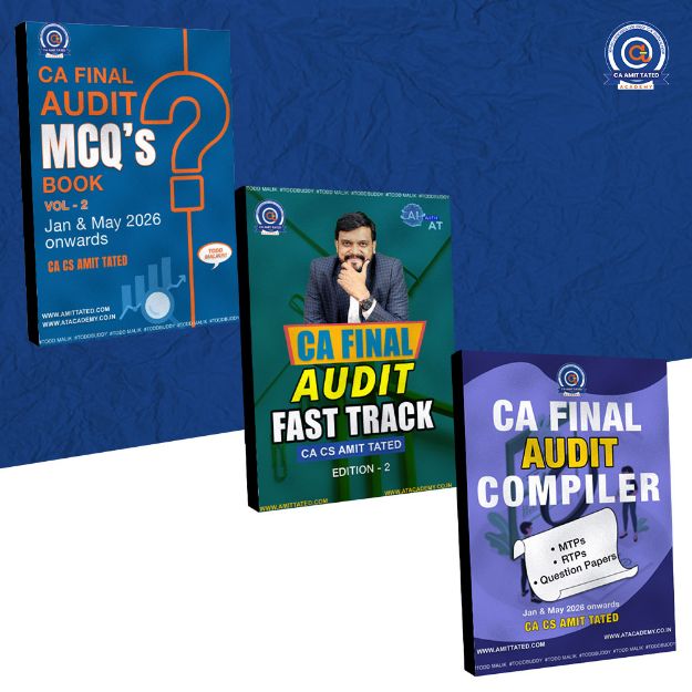 Picture of CA Final Audit Combo | MCQs (Vol. 2) + Compiler + Fast Track | CA CS Amit Tated