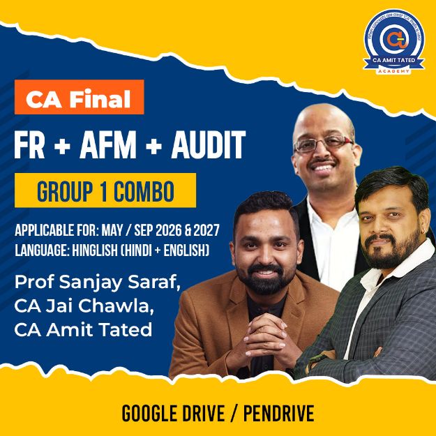 Picture of CA Final Group 1 Combo – FR , AFM & Audit 