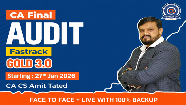 Picture of CA Final Audit Gold 3.0  Batch By CA CS Amit Tated ( This is the product page for testing )