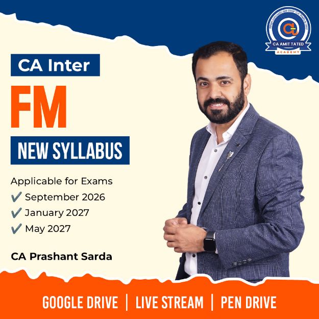 Picture of CA Inter FM for Jan 2027 & May 2027 by CA Prashant Sarda