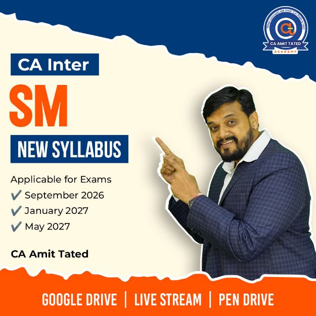Picture of CA Inter SM for Sept 2026 ,Jan 2027 & May 2027 by CA Amit Tated