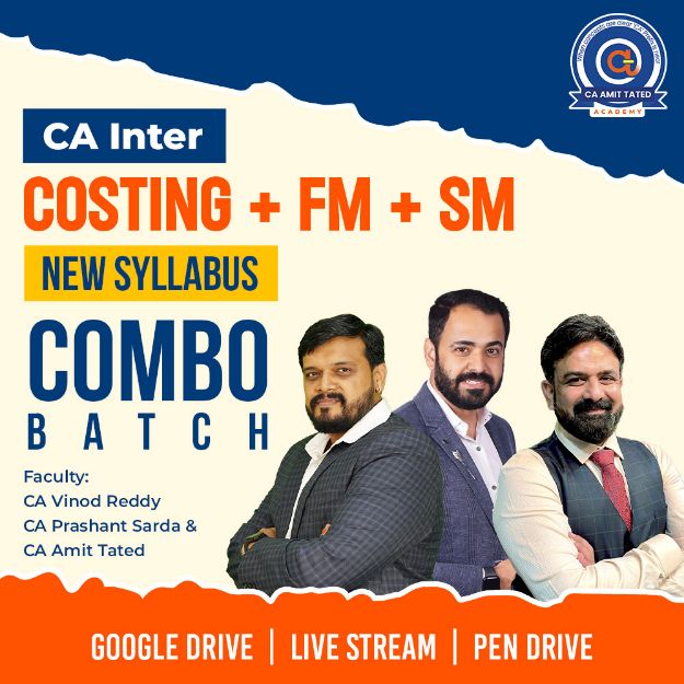 Picture of CA Inter Costing + FM + SM for Jan 2027 & May 2027
