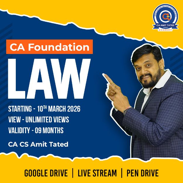 Picture of CA Foundation Law For Sep 26 & Jan 27 By CA CS Amit Tated