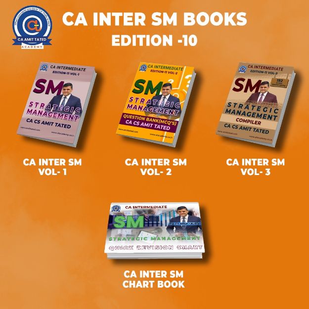 Picture of CA INTER SM COMBO BOOKS ( EDITION 10 ) BY CA CS AMIT TATED