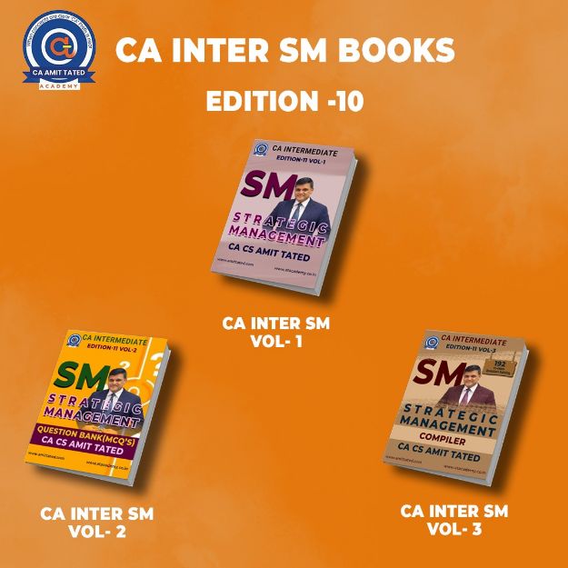 Picture of CA INTER SM COMBO BOOKS ( EDITION 10 ) BY CA CS AMIT TATED