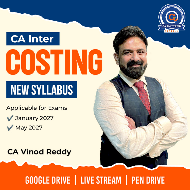 Picture of CA Inter Costing for Jan 2027 & May 2027 by CA Vinod Reddy